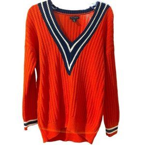 Willi Smith Varsity V Neck Sweater